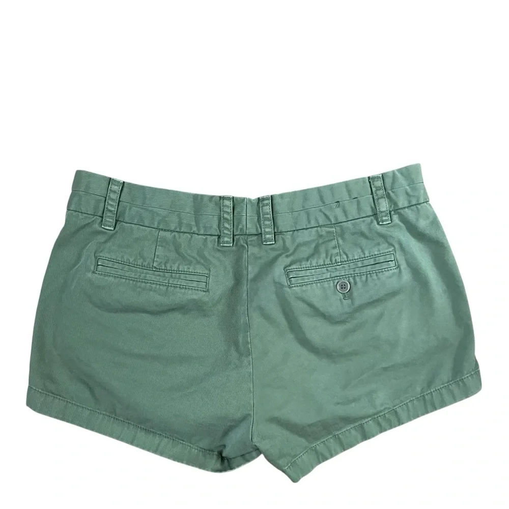 J. Crew Sage Green‎ Chino Shorts Size 8 Casual Preppy Summer